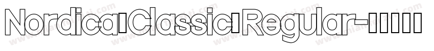 Nordica Classic Regular字体转换